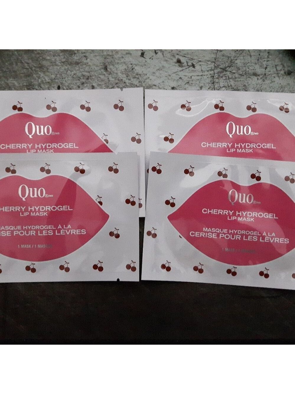 QUO Cherry Lip Scrub LOT of 4